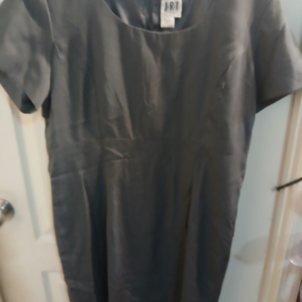 Scoop-Neck Black Midi Dress